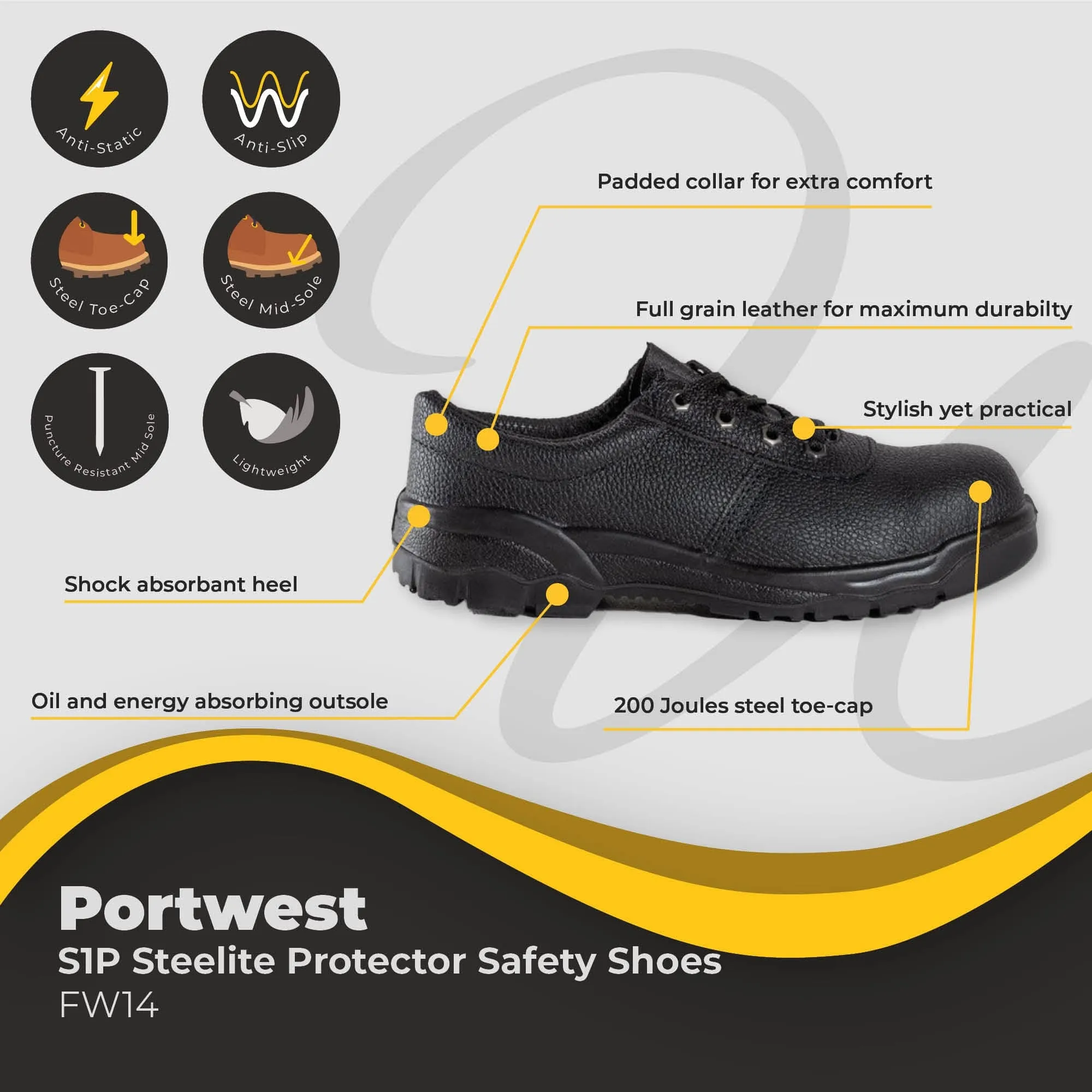 Portwest Steelite Protector Shoe S1P FW14