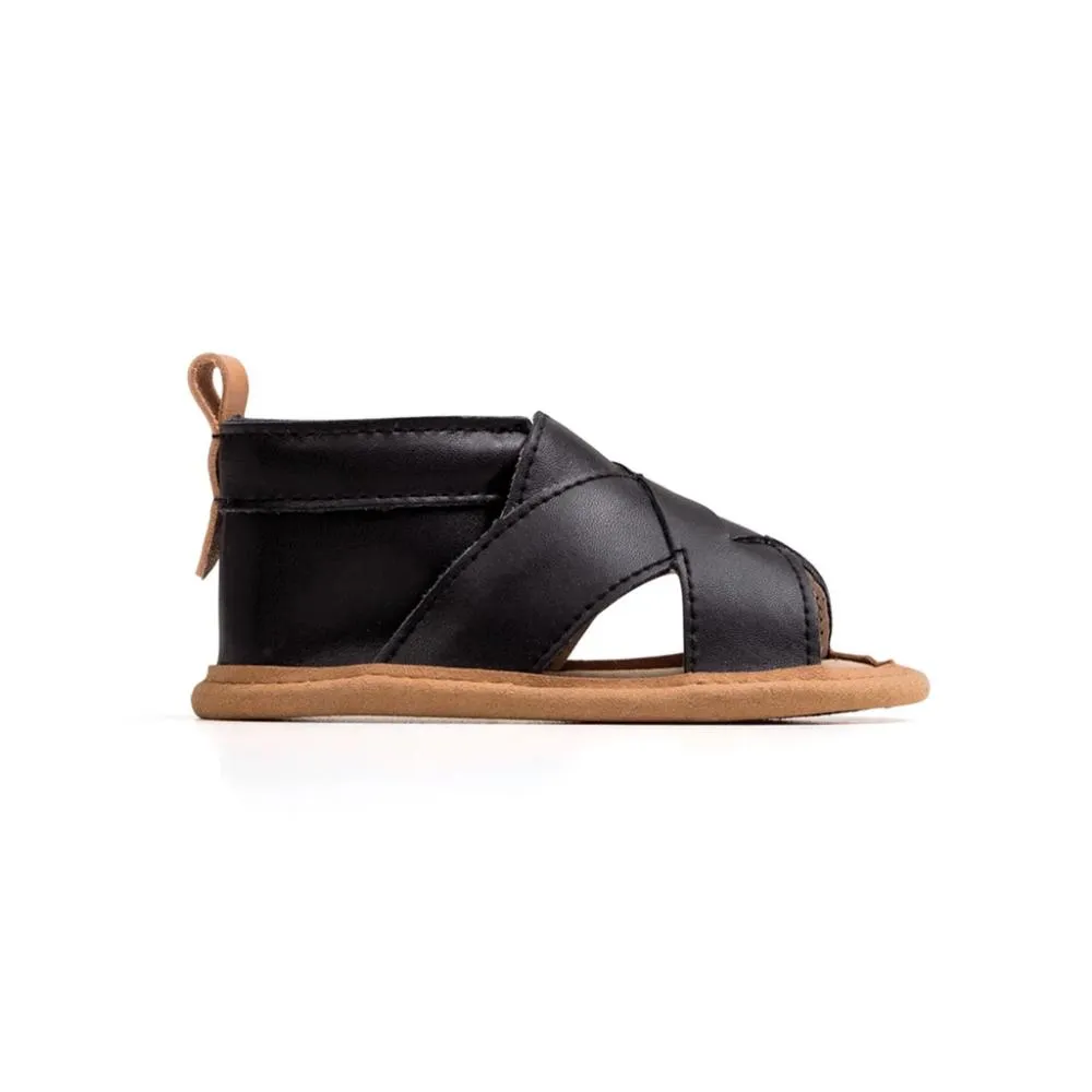 Pretty Brave Cross-Over Sandal Castle Black