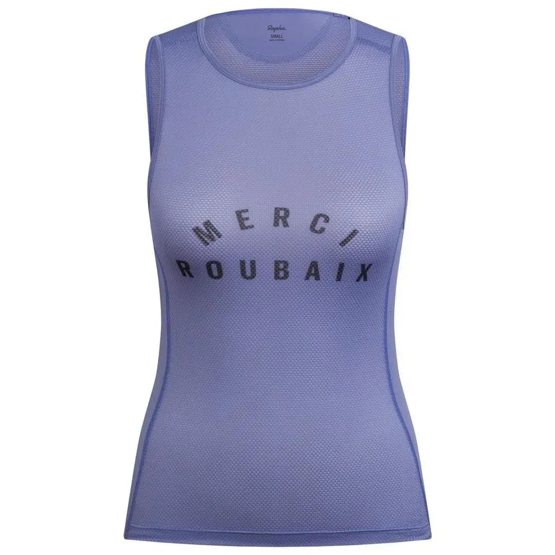 RAPHA Women Mesh Base Layer Sleeveless - Grey Blue