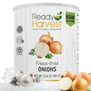 Ready Harvest Freeze-Dried Yellow Onions - 30 Year Shelf Life - #10 Can