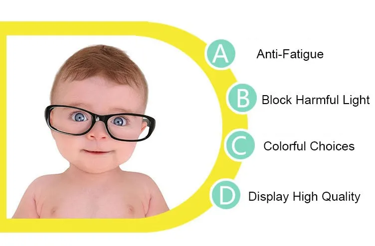 Reven Jate Unisex Children's Full Rim Square Tr 90 Silicone Eyeglasses 508