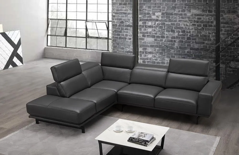 Rocco Sectional Sofa Slate Gray