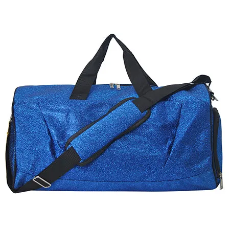 Royal Blue Glitter NGIL Gymnastics Dance and Cheer Duffle Bags