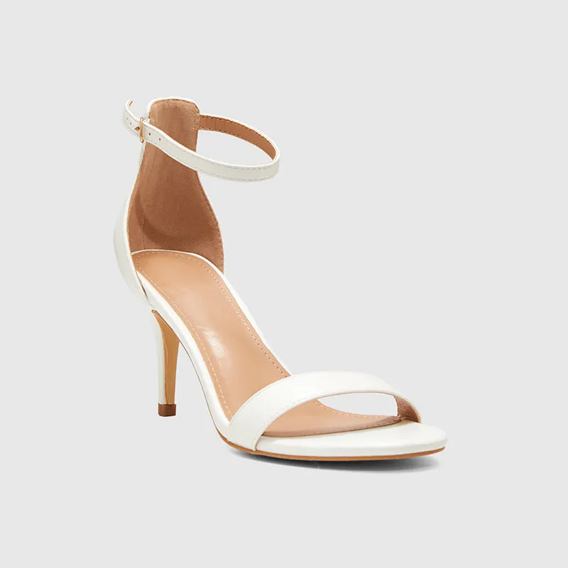 Stiletto Heeled Sandals Ankle Strap Open Toe