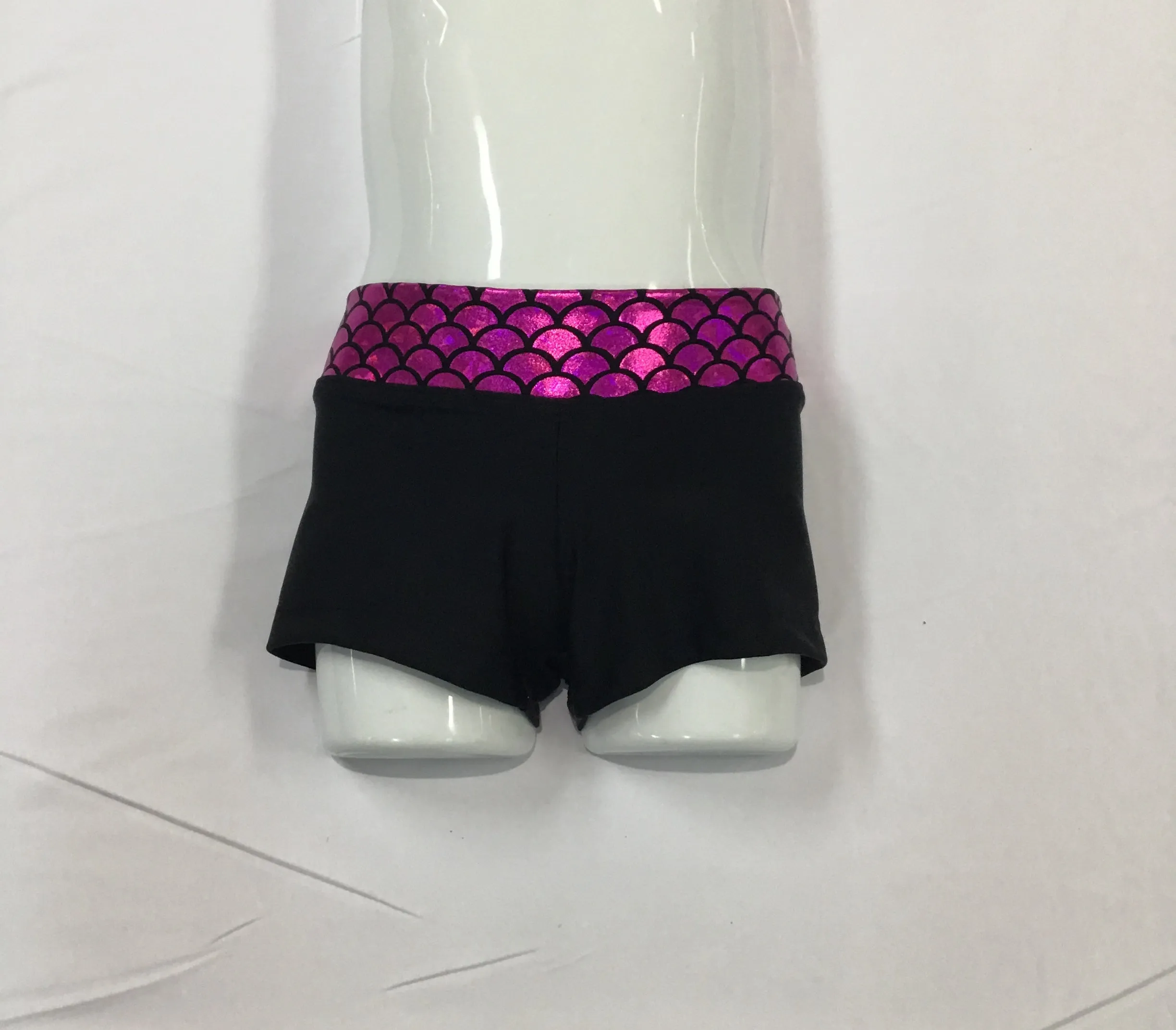 Straight Band Shorts - Holographic Mermaid