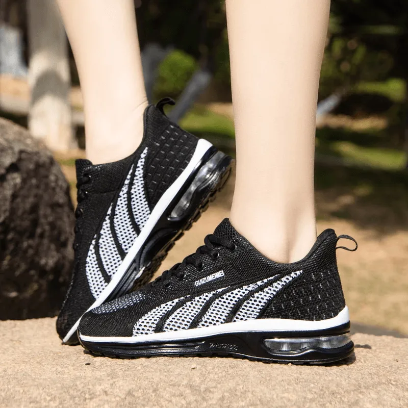 Stylish Mesh Flexible Lace-Up Women's Sneakers - SF1414