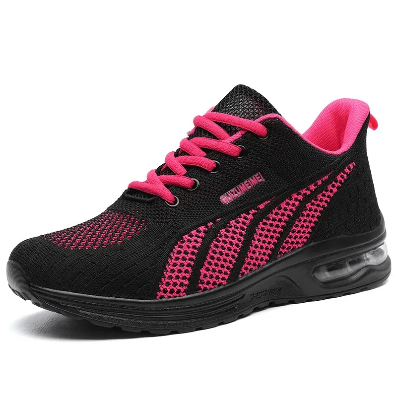 Stylish Mesh Flexible Lace-Up Women's Sneakers - SF1414