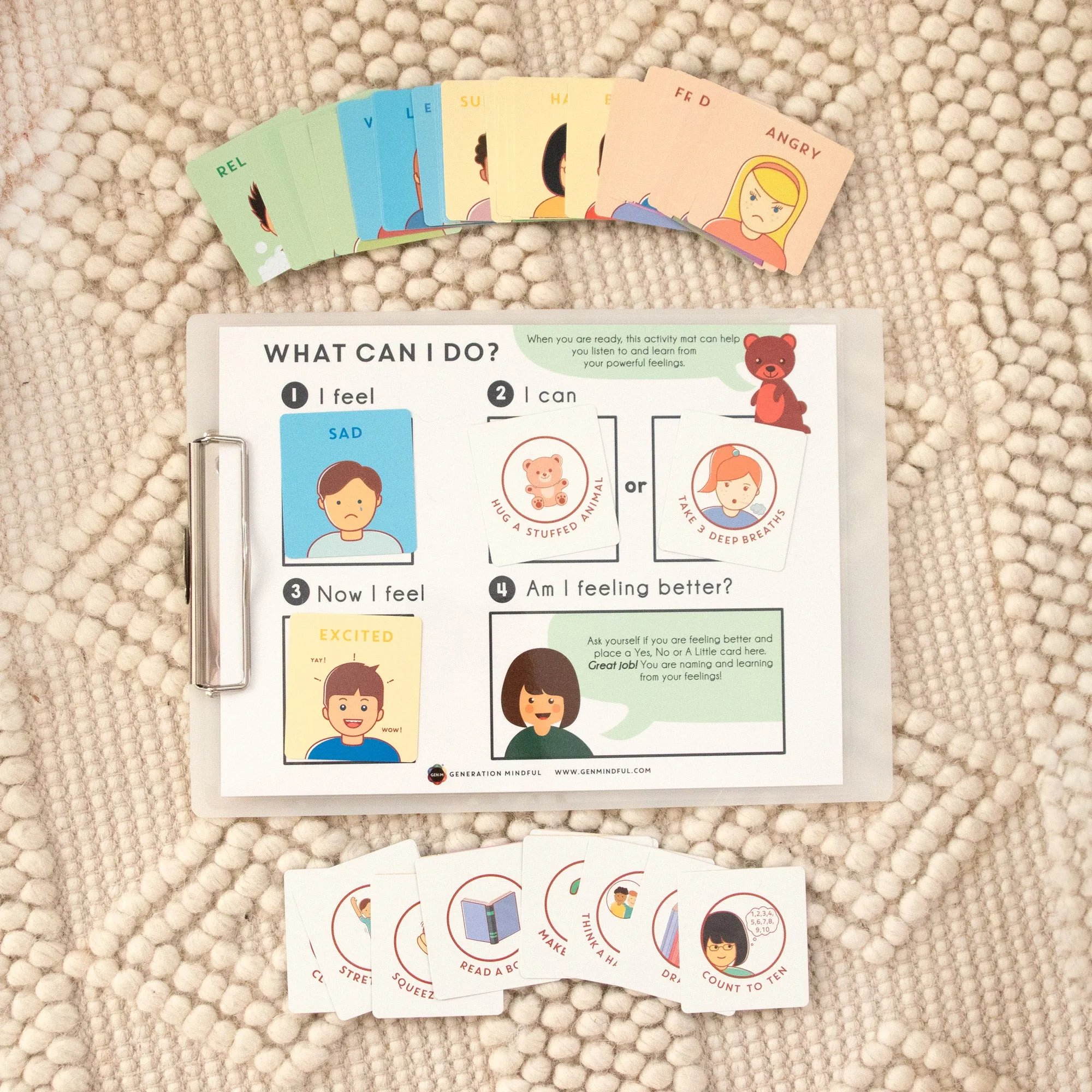 Time-In Activity Mat & Card Set by Generation Mindful