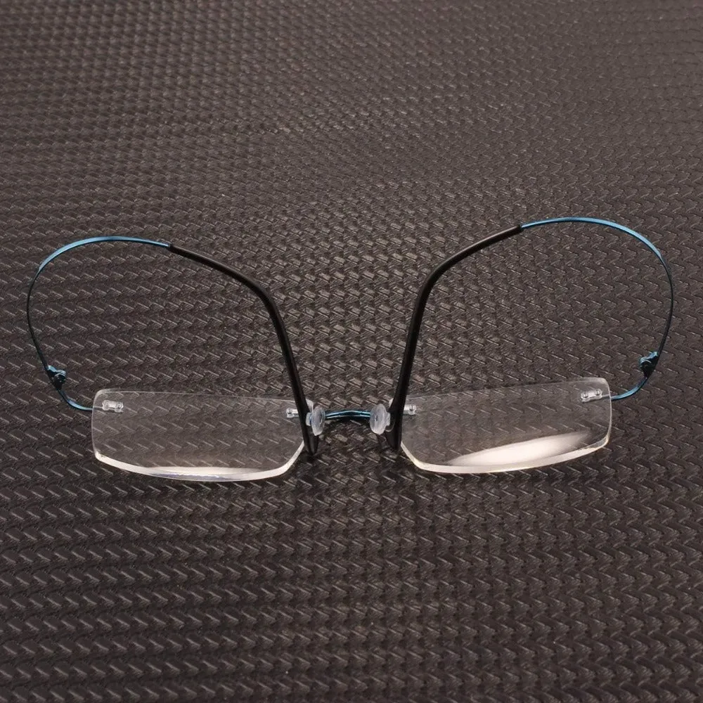 Titanium Rimless Hinged Flexible Eyeglasses A1003