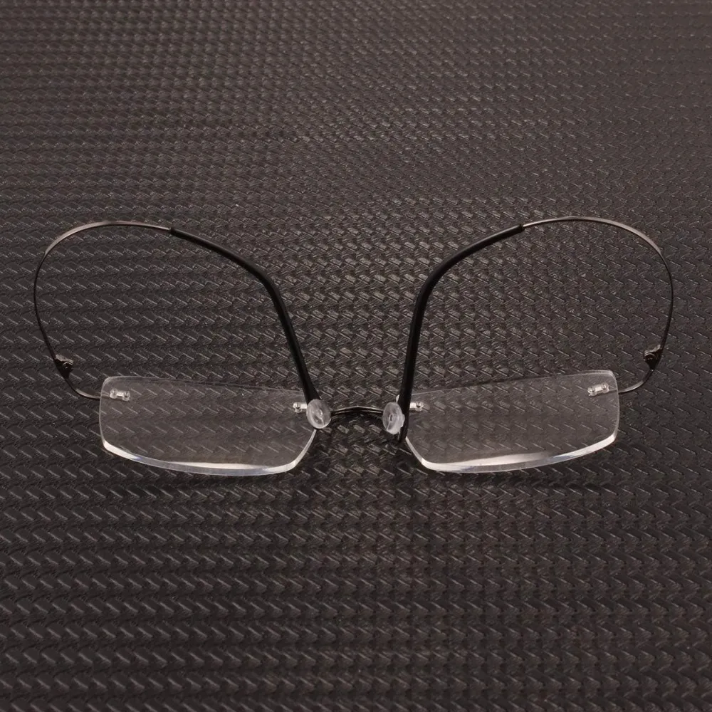 Titanium Rimless Hinged Flexible Eyeglasses A1003