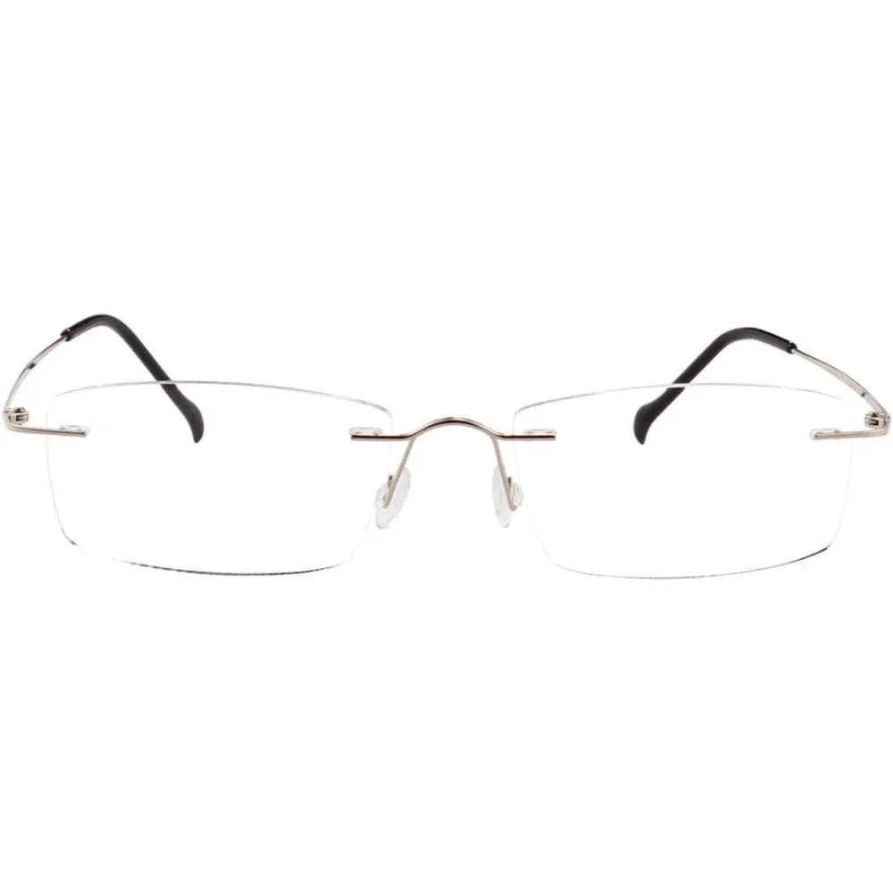 Titanium Rimless Hinged Flexible Eyeglasses A1003