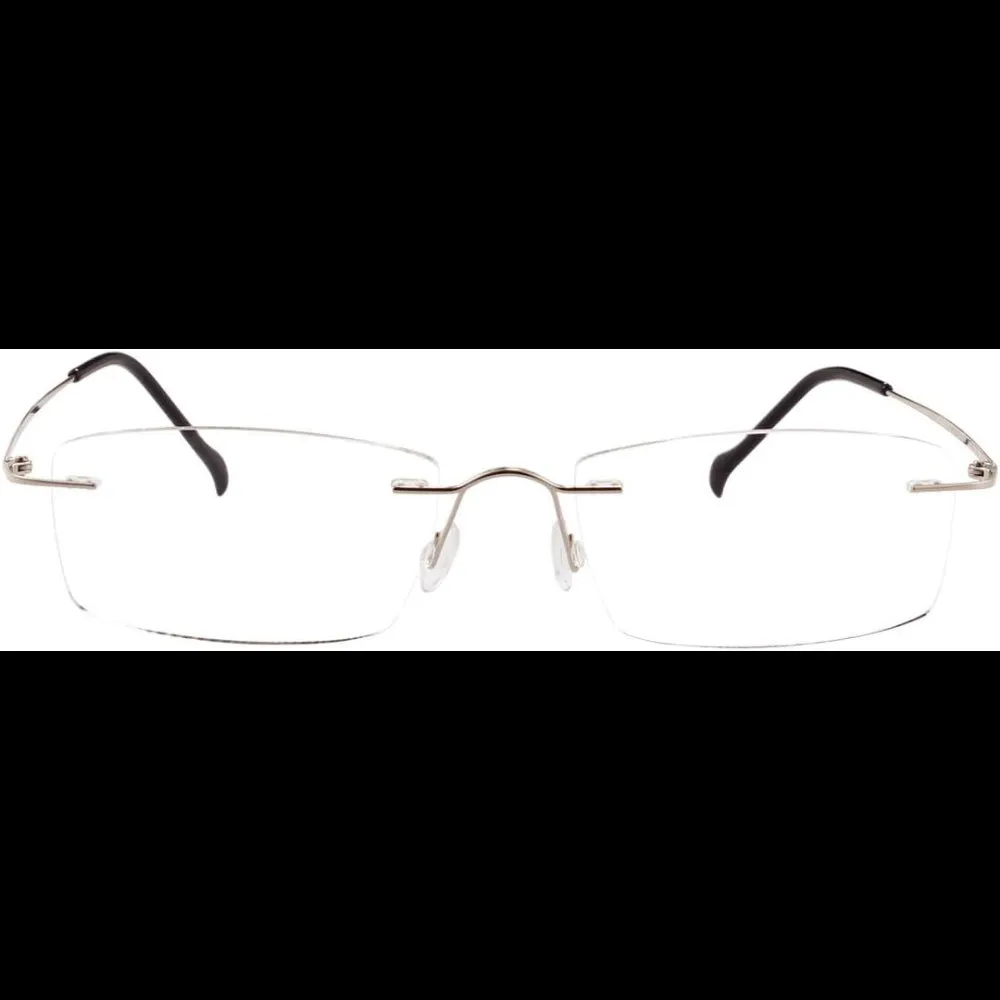 Titanium Rimless Hinged Flexible Eyeglasses A1003