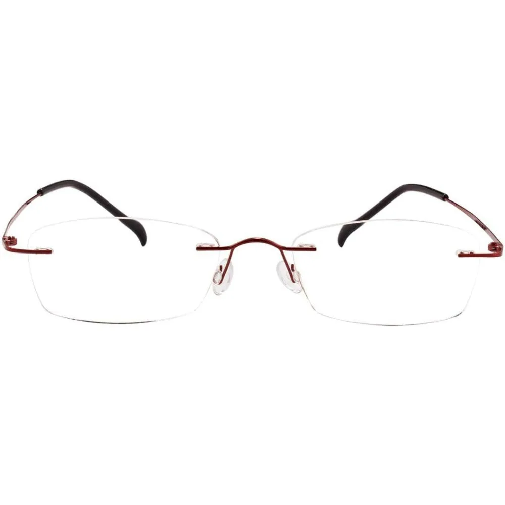 Titanium Rimless Hinged Flexible Eyeglasses A1003