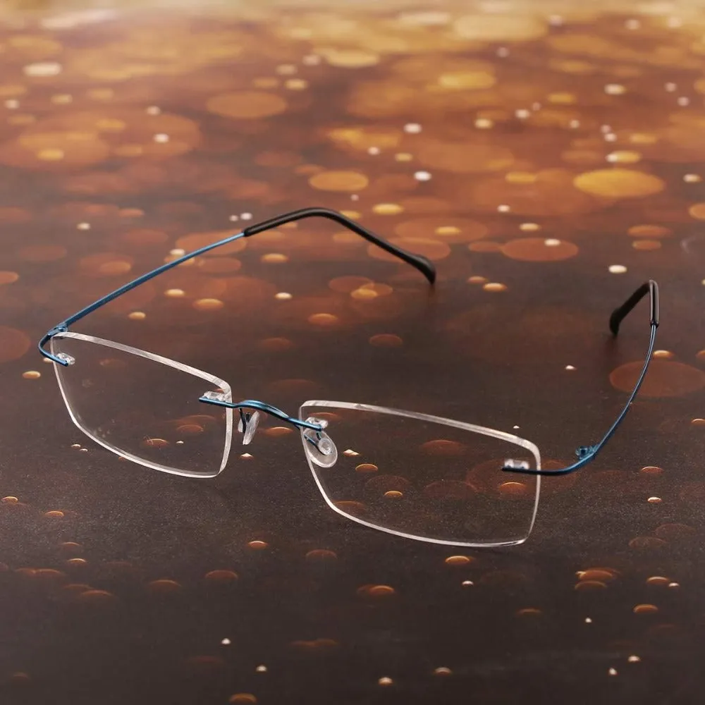 Titanium Rimless Hinged Flexible Eyeglasses A1003