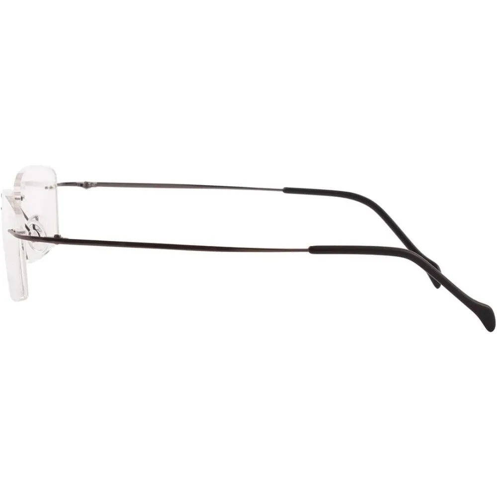 Titanium Rimless Hinged Flexible Eyeglasses A1003