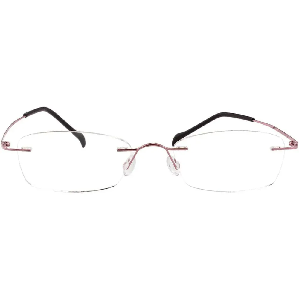 Titanium Rimless Hinged Flexible Eyeglasses A1003