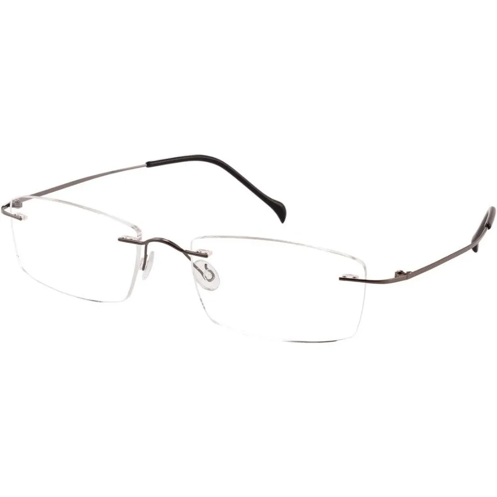 Titanium Rimless Hinged Flexible Eyeglasses A1003