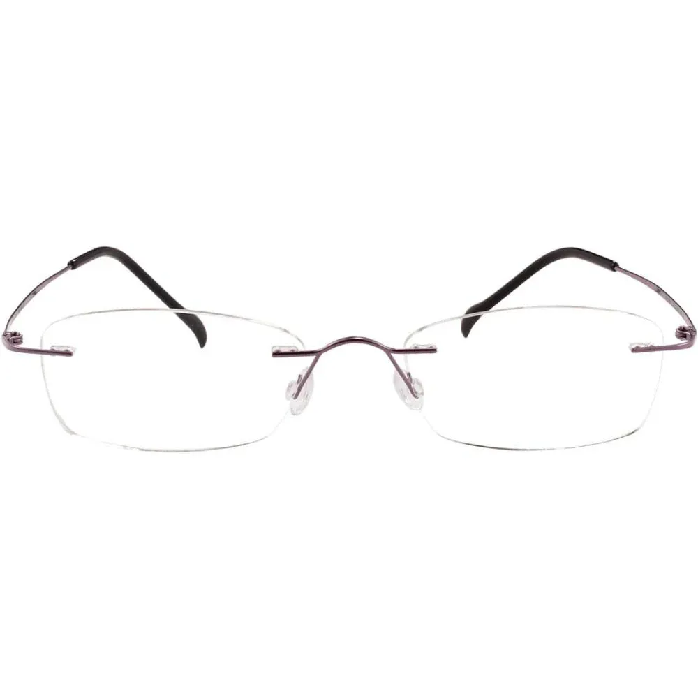 Titanium Rimless Hinged Flexible Eyeglasses A1003