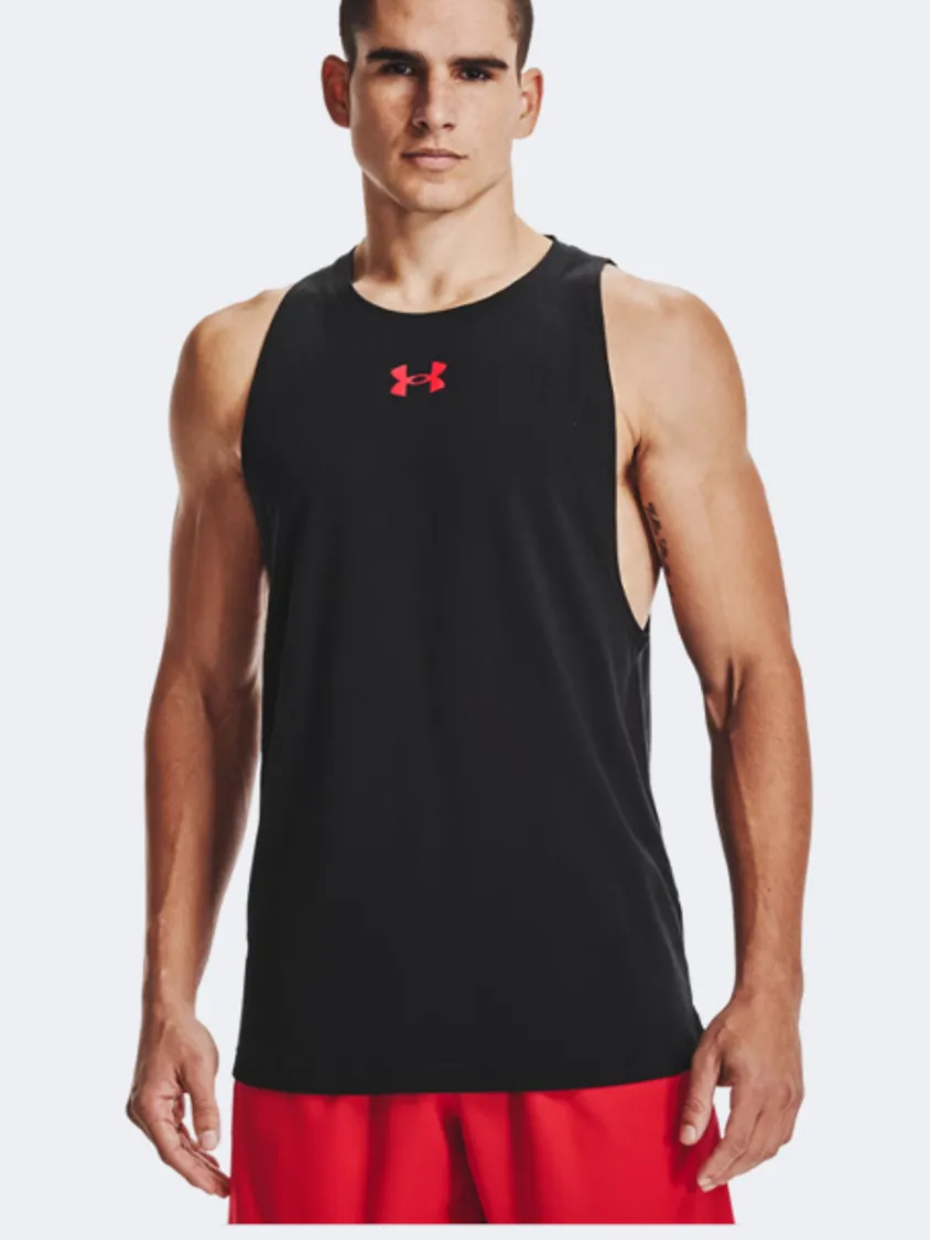 Under Armour Baseline Men Basketball Tank Black/Red