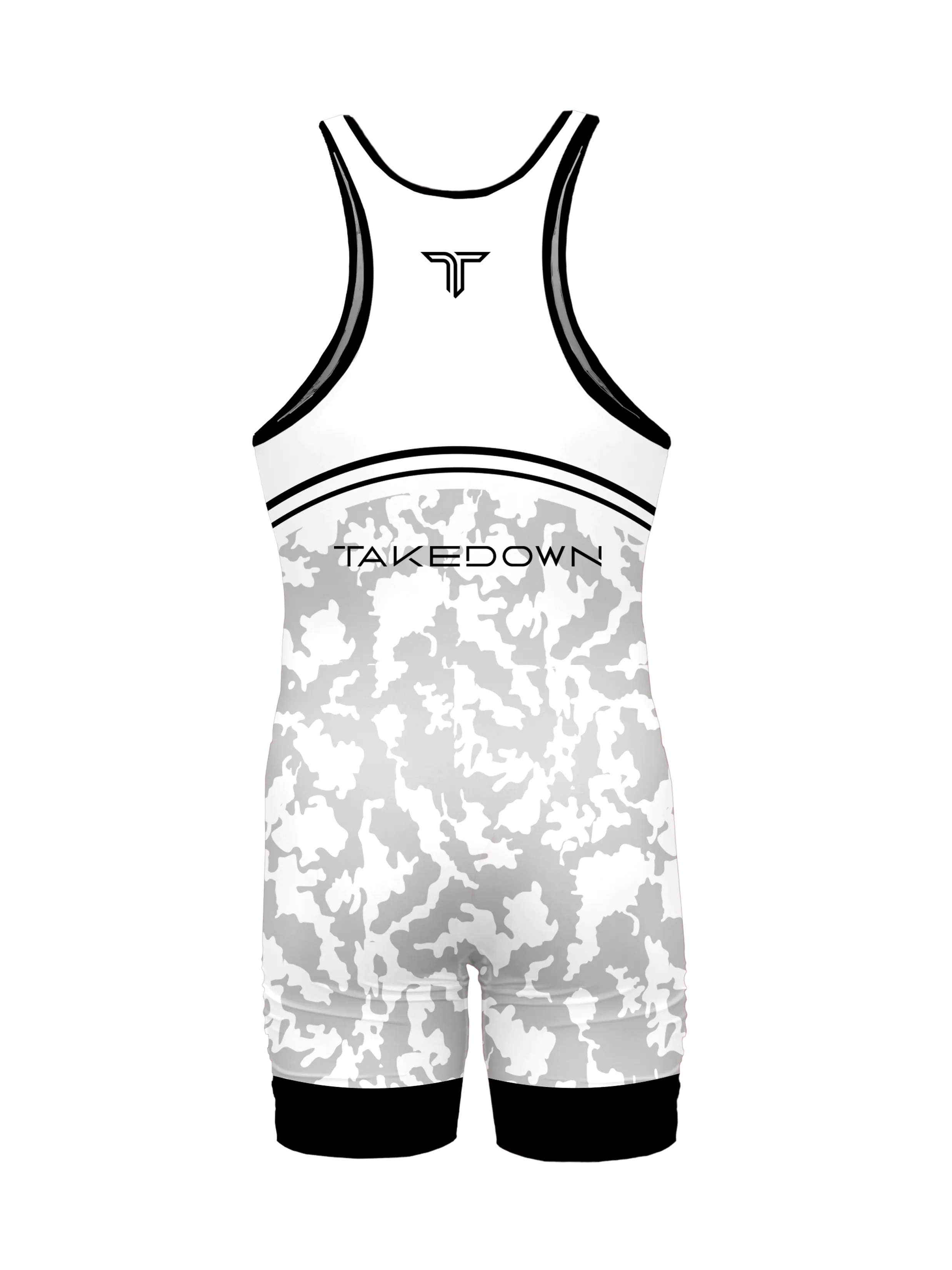 White Camo Wrestling Singlet