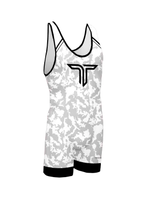 White Camo Wrestling Singlet