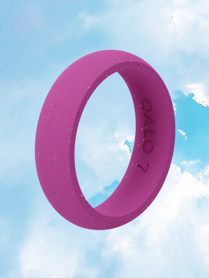 Women's Cloud to Pink Classic Silicone Ring