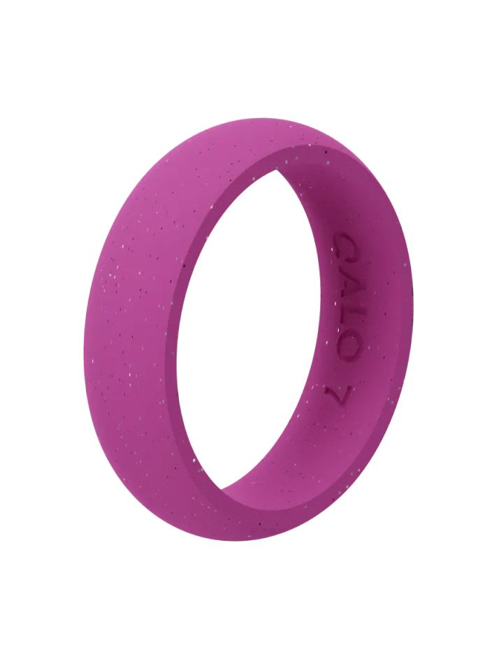 Women's Cloud to Pink Classic Silicone Ring