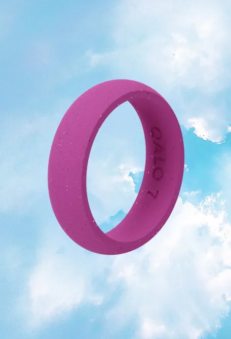 Women's Cloud to Pink Classic Silicone Ring