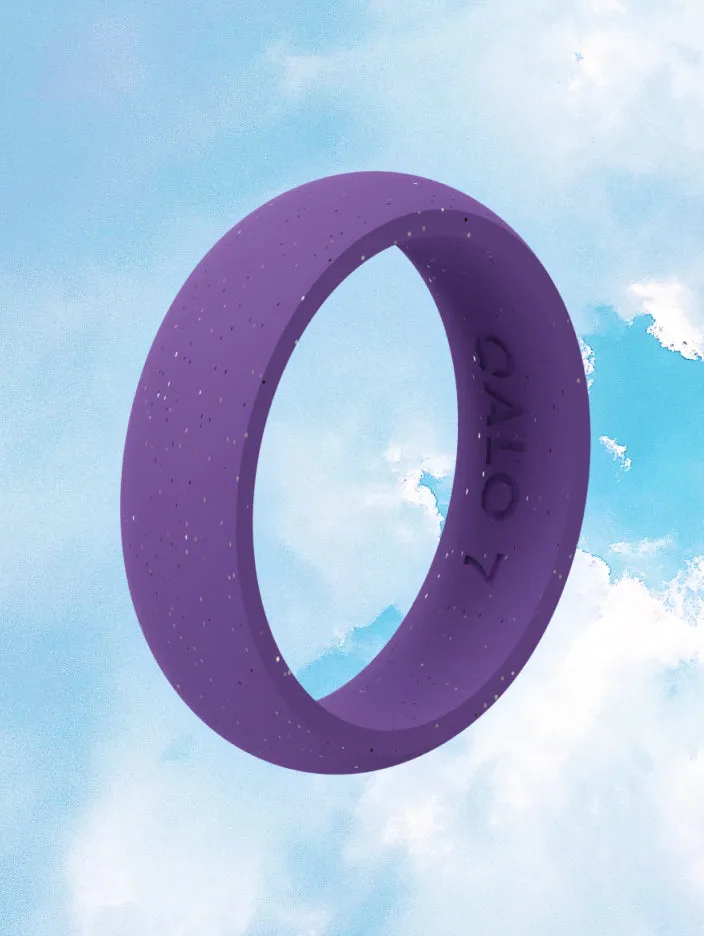 Women's Cloud to Purple Classic Silicone Ring