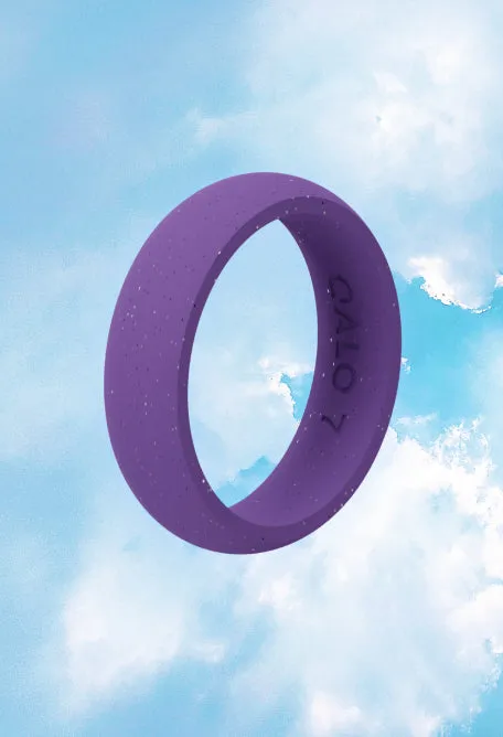 Women's Cloud to Purple Classic Silicone Ring