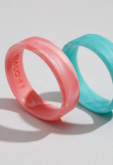 Women’s Natural Stone Modern Silicone Ring