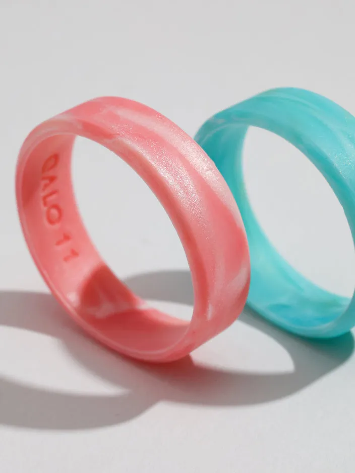 Women’s Natural Stone Modern Silicone Ring